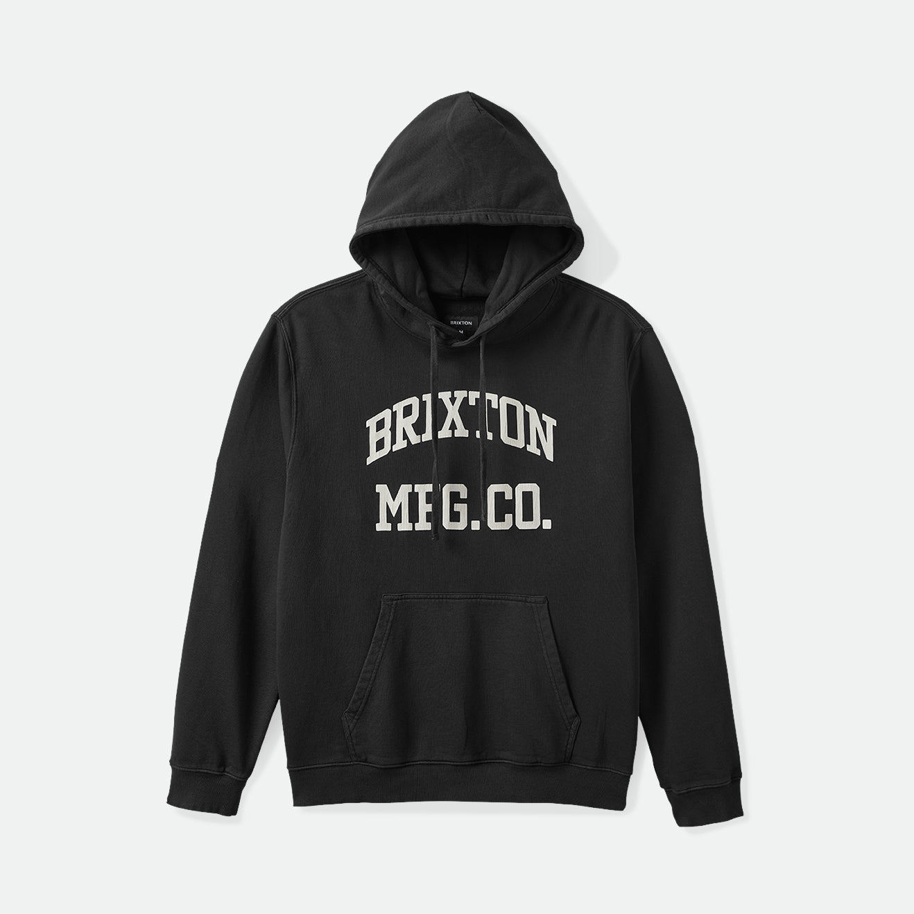 VARSITY BROKEN IN HOOD - BLACK WORN WASH