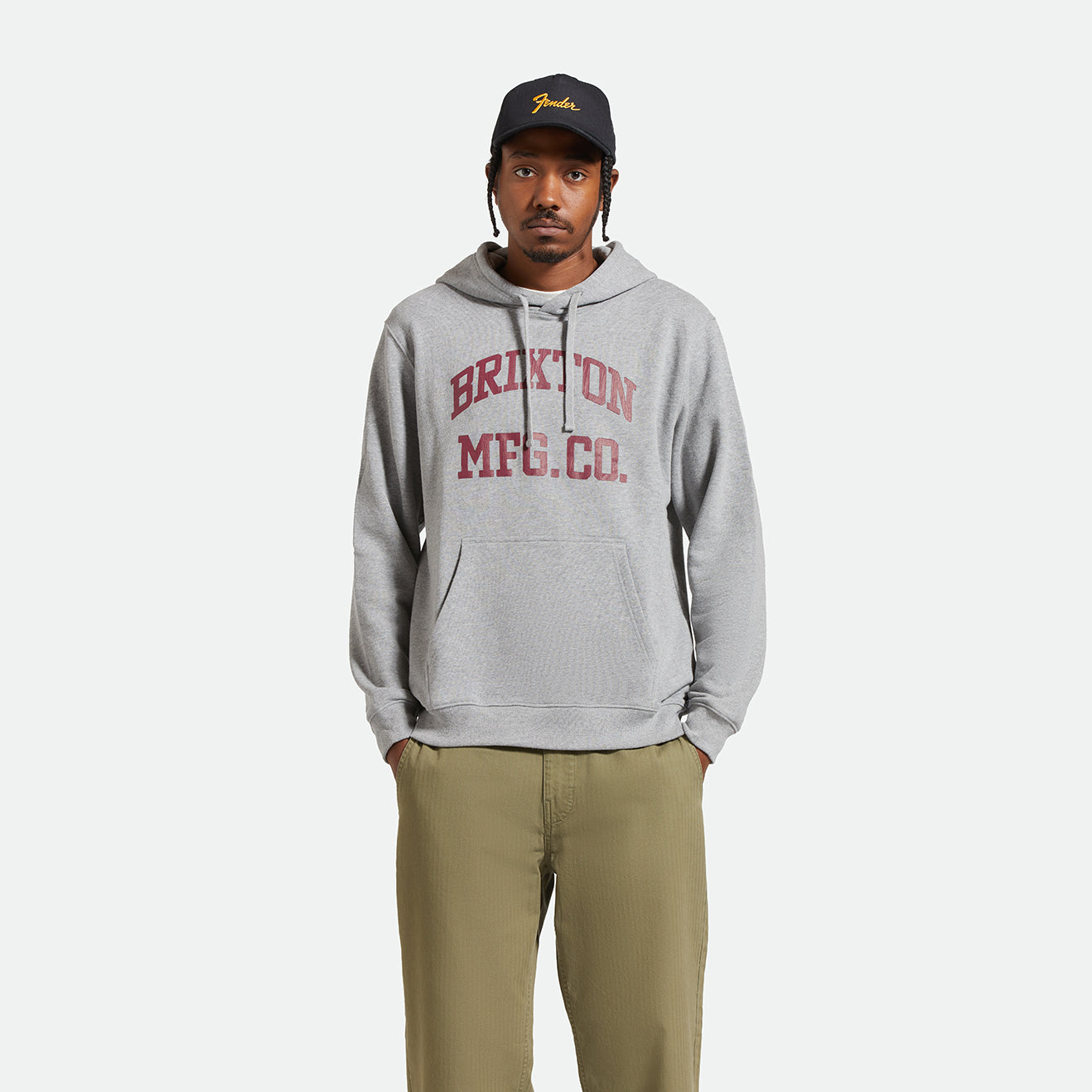 VARSITY BROKEN IN HOOD - HEATHER GREY