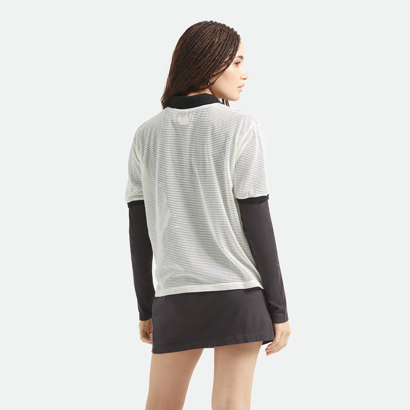 VARSITY TEE - OFF WHITE/BLACK