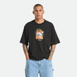 WILSHRE S/S BOXED CROP - BLACK