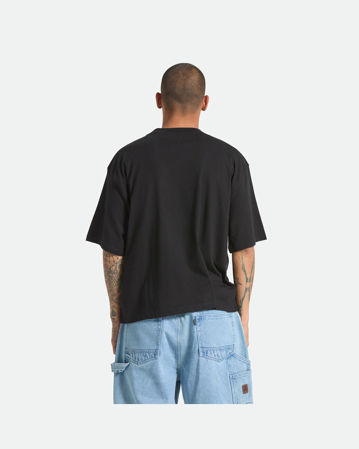 WILSHRE S/S BOXED CROP - BLACK