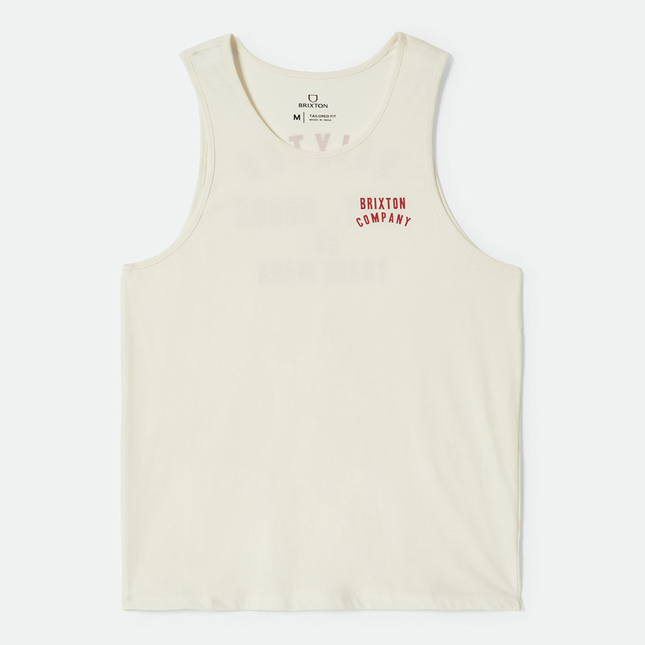 WOODBURN TANK TOP-OFF WHITE/CRIMSON