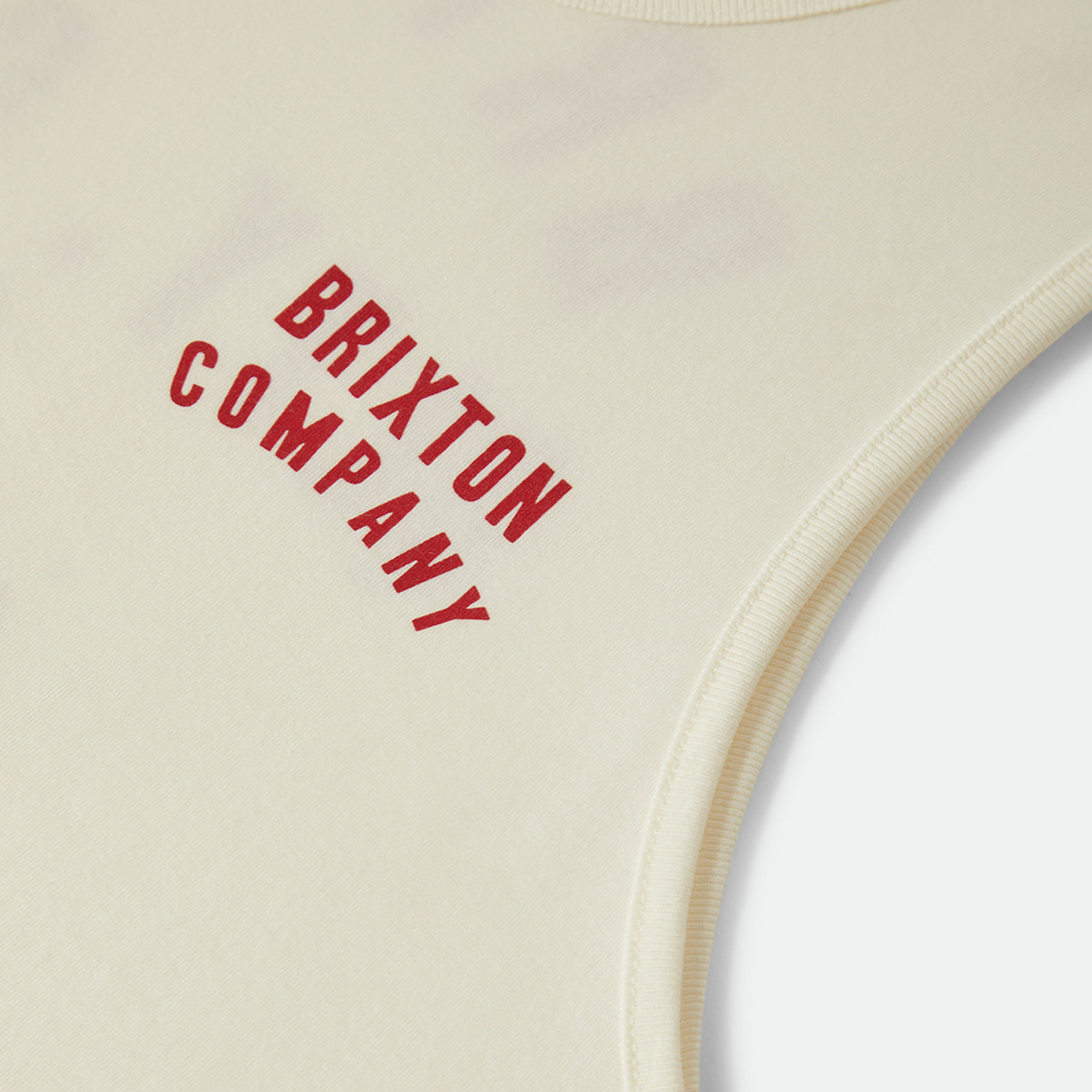 WOODBURN TANK TOP-OFF WHITE/CRIMSON