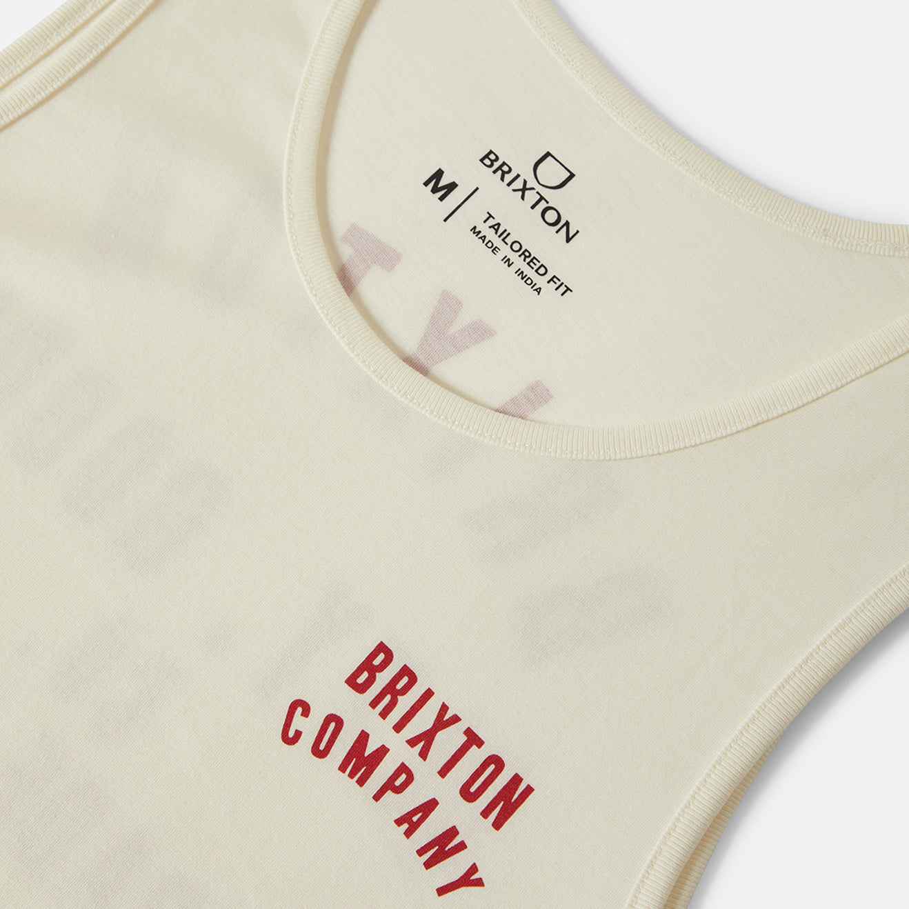 WOODBURN TANK TOP-OFF WHITE/CRIMSON
