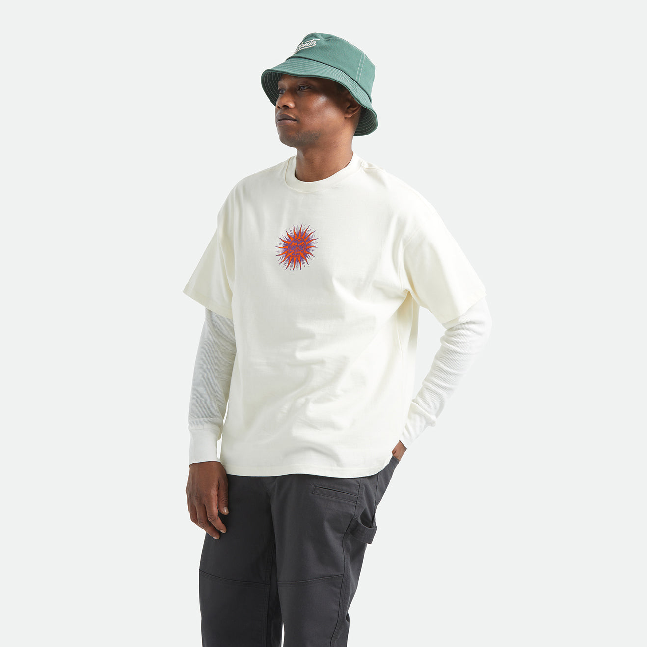 ZEPHYR S/S OVERSIZED TEE - CREAM