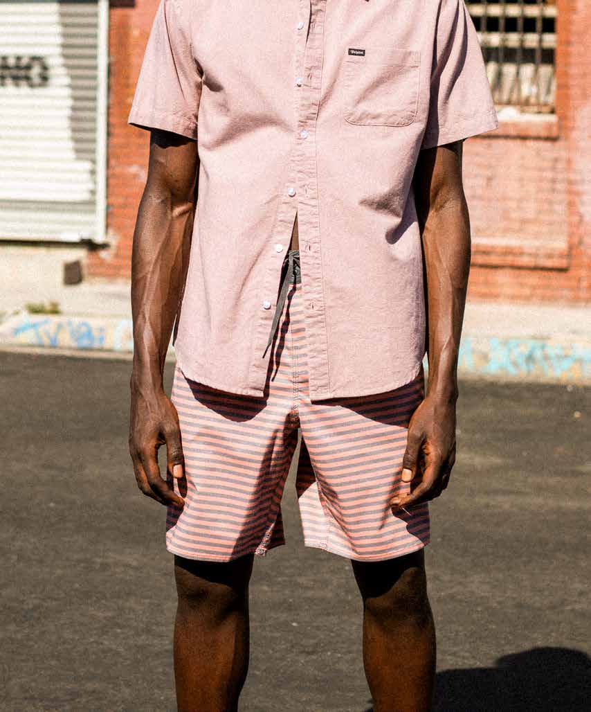 BARGE STRIPE TRUNK - CAMEO