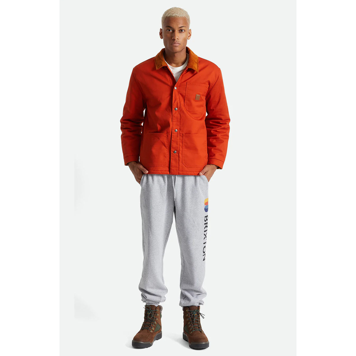 SURVEY X LINED CHORE COAT - PHOENIX ORANGE