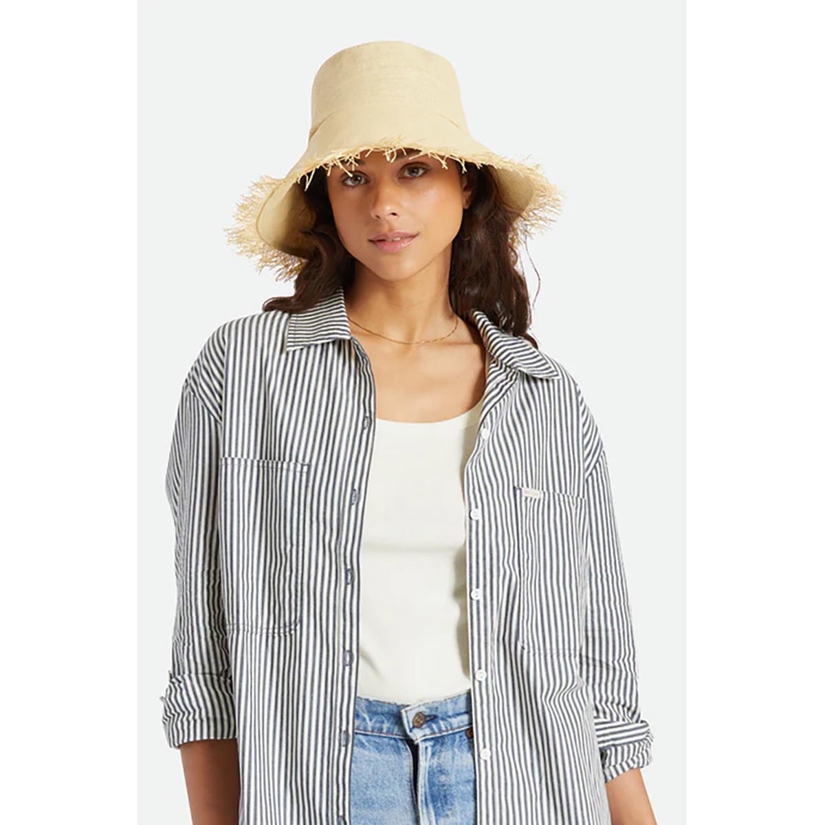 ALICE STRAW BUCKET HAT