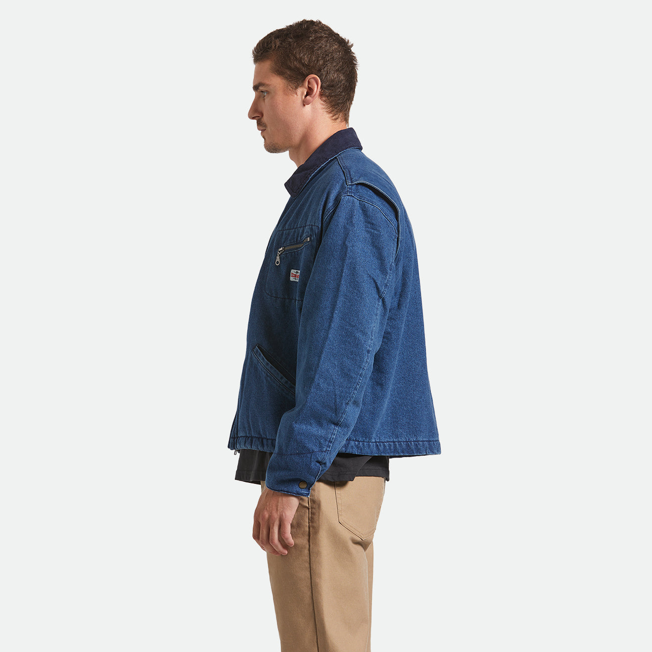 ALTERED THREADS LINED GARAGE JACKET - MEDIUM WASH DENIM