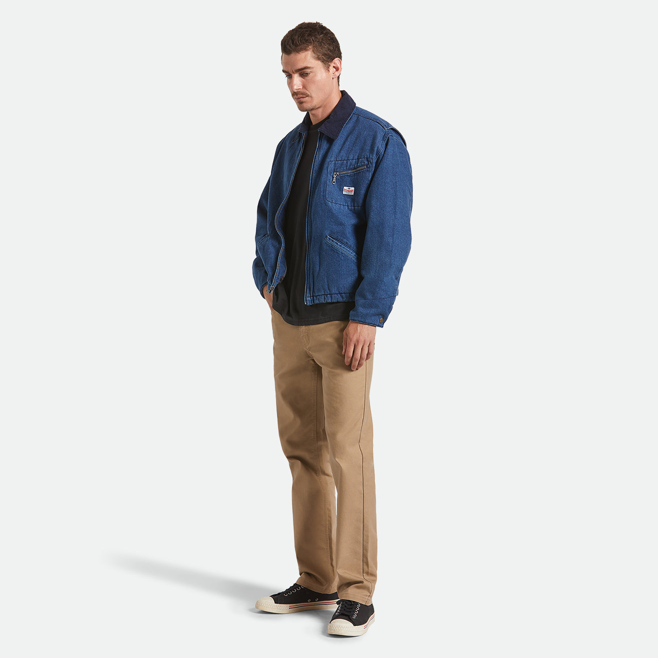 ALTERED THREADS LINED GARAGE JACKET - MEDIUM WASH DENIM