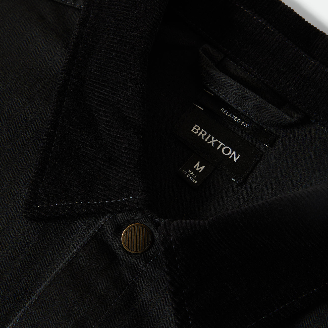 HERRINGBONE LW CHORE COAT - BLACK HERRINGBONE