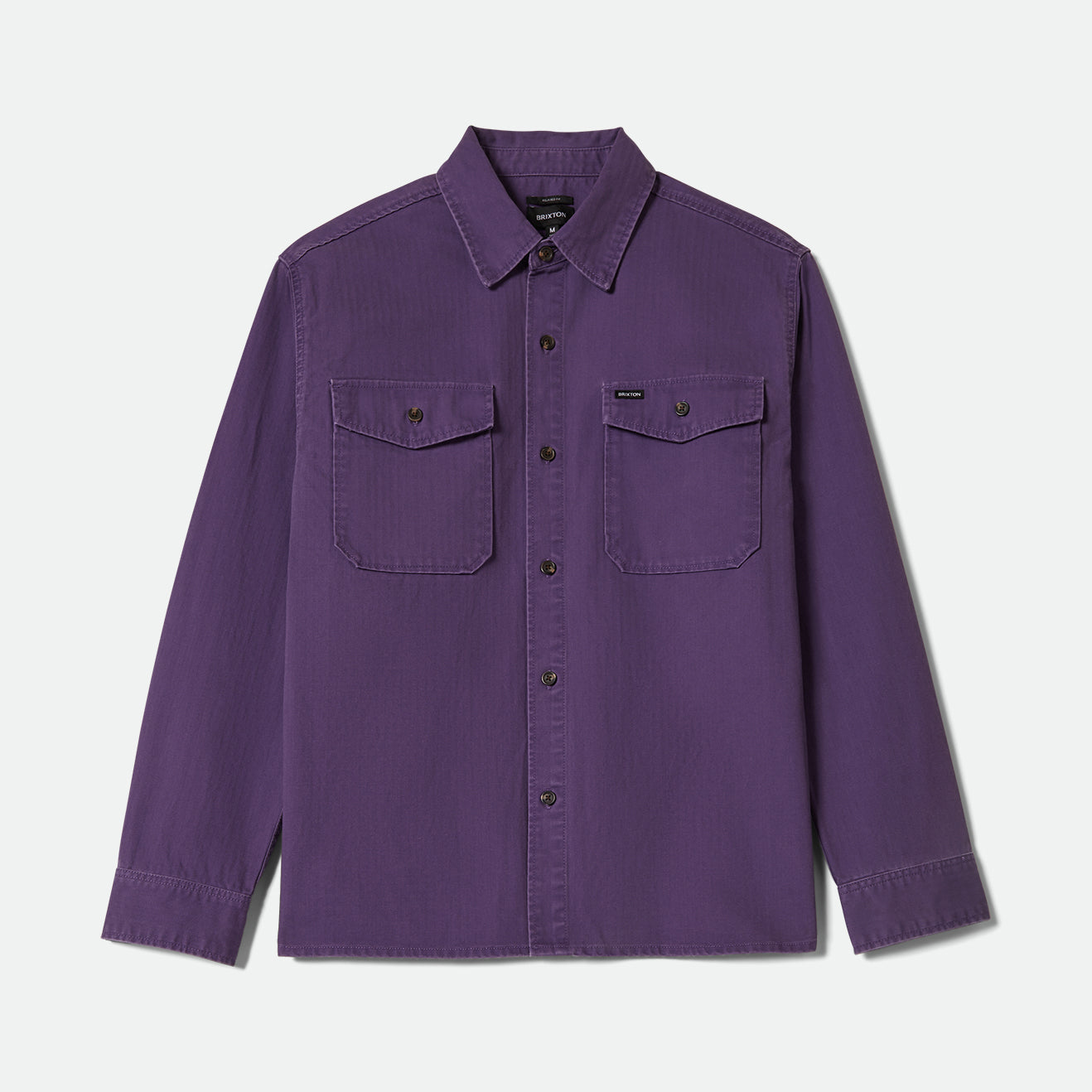 HERRINGBONE LW RELAXED OVERSHIRT - PUNK PURPLE HERRINGBONE