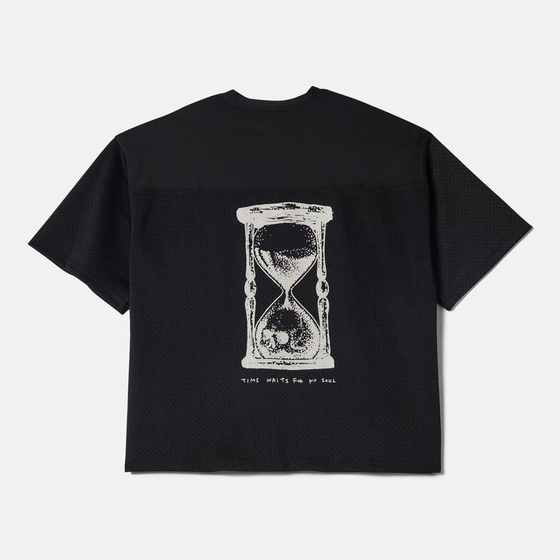 BAGGY MESH PRACTICE JERSEY - BLACK/WHITE CHIPPA
