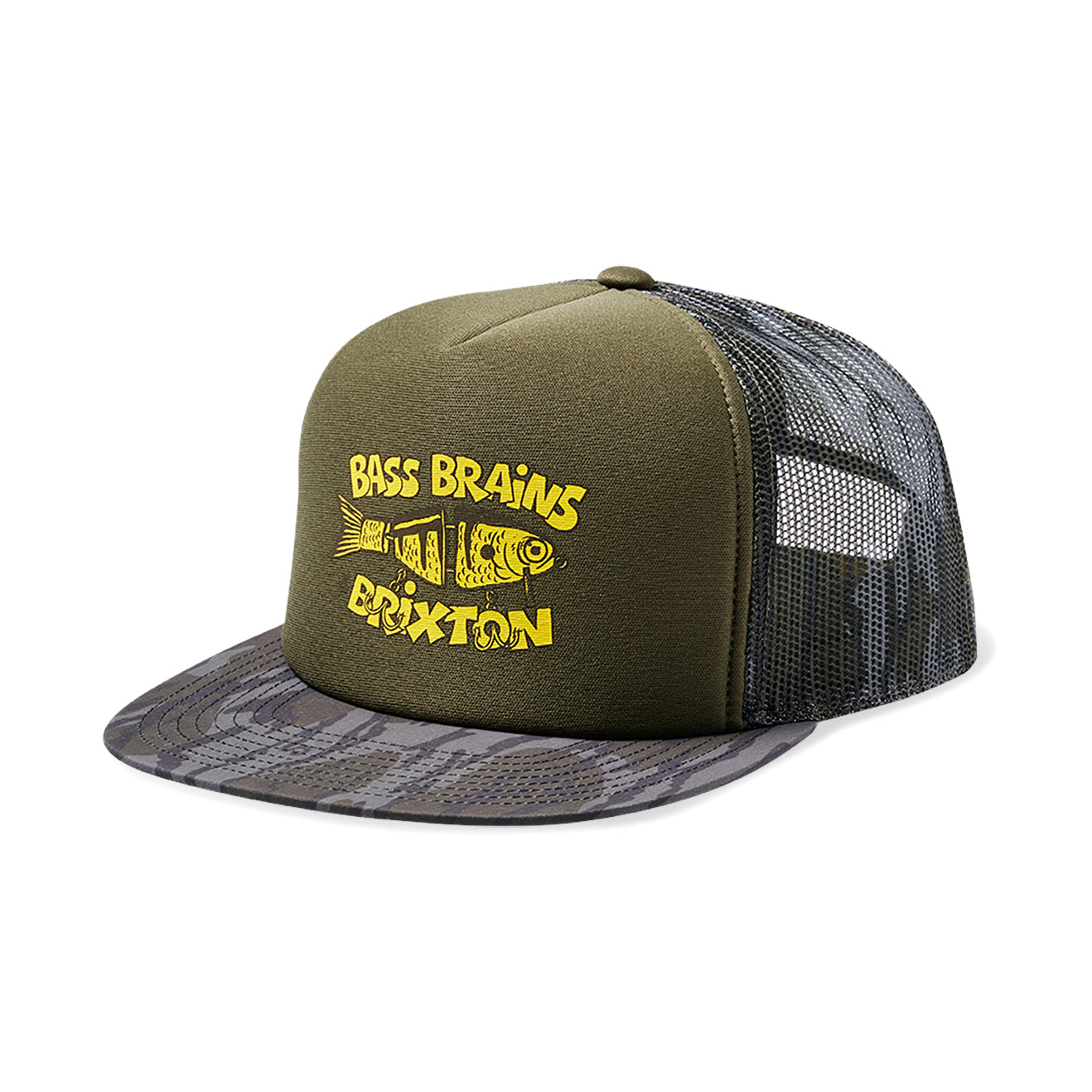 BASS BRAINS BAIT HP TRUCKER HAT