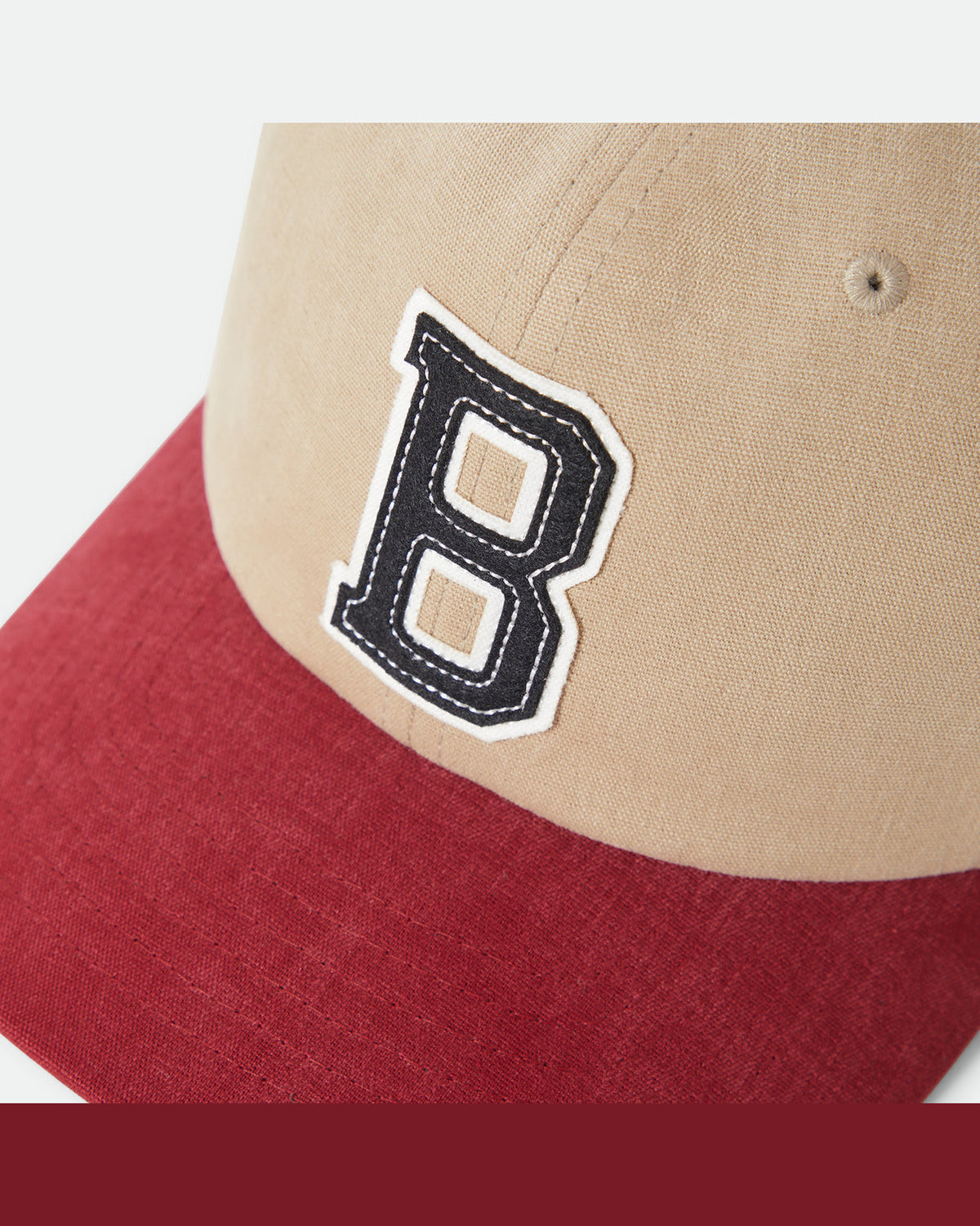 BIG B MP CAP - SAND/BURGUNDY
