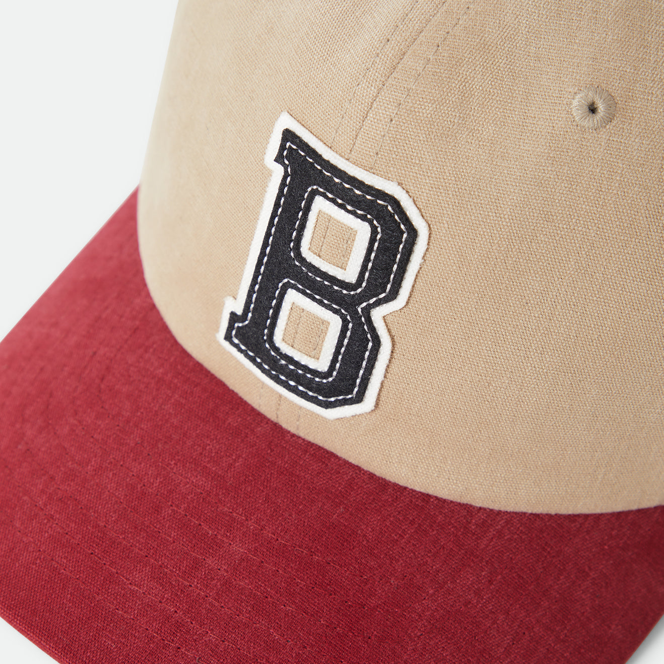 BIG B MP CAP - SAND/BURGUNDY