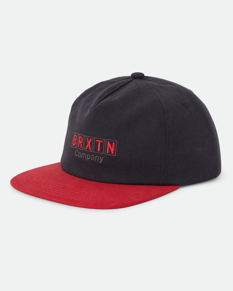BLOCKED SNAPBACK - BLACK/RED