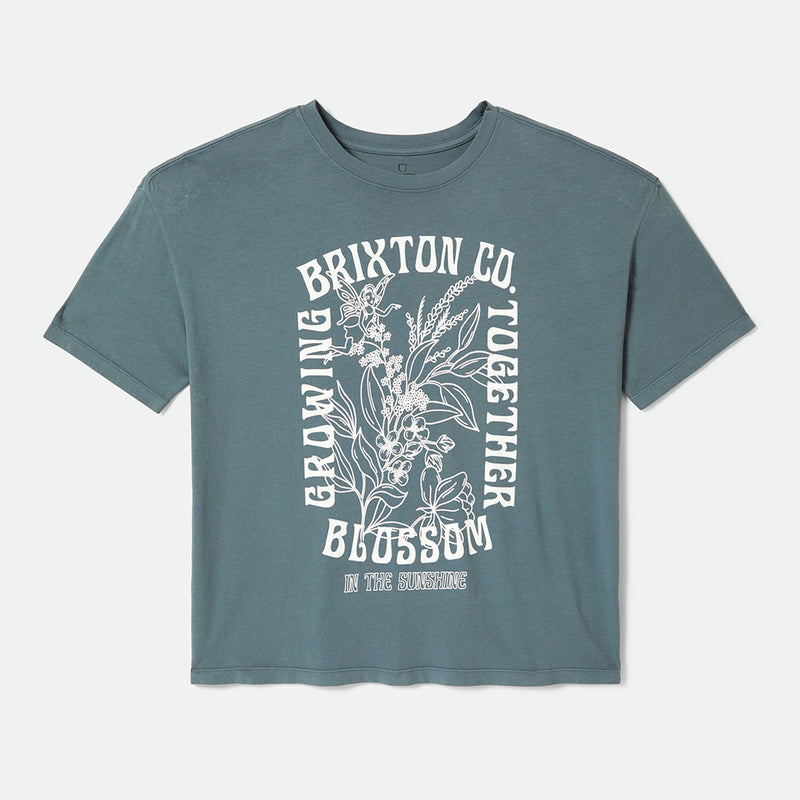BLOOM OVERSIZED BOYFRIEND TEE - BASALT