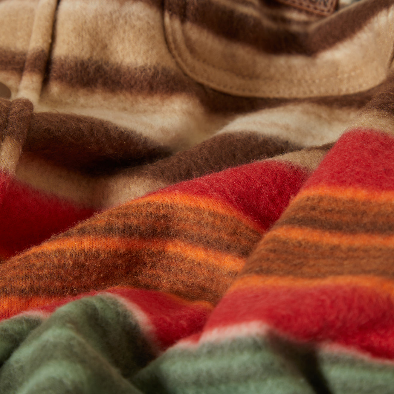 BOWERY L/S ARCTIC STRETCH FLEECE - MULTI BLANKET STRIPE