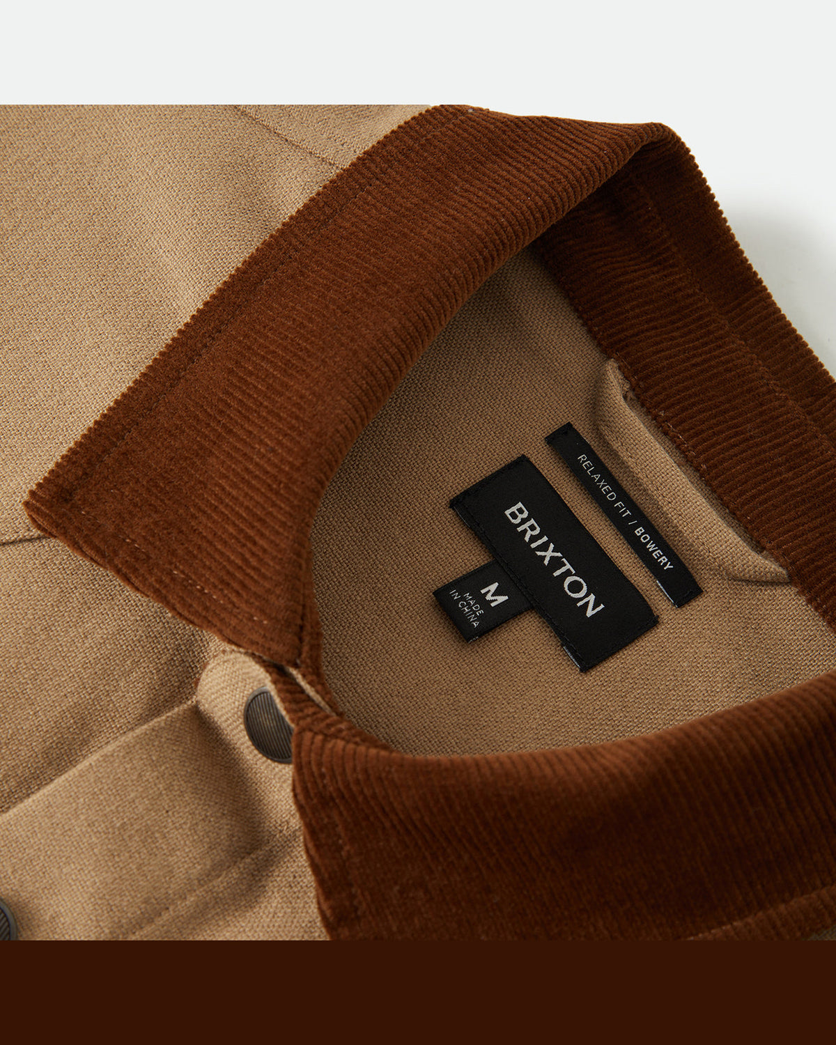 BOWERY BUILDERS RANCH PERF FLANNEL - KHAKI/BROWN