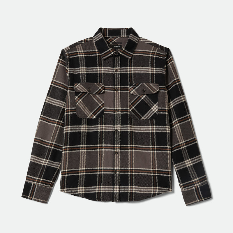 BOWERY FLANNEL - BLACK/CHARCOAL/PINECONE