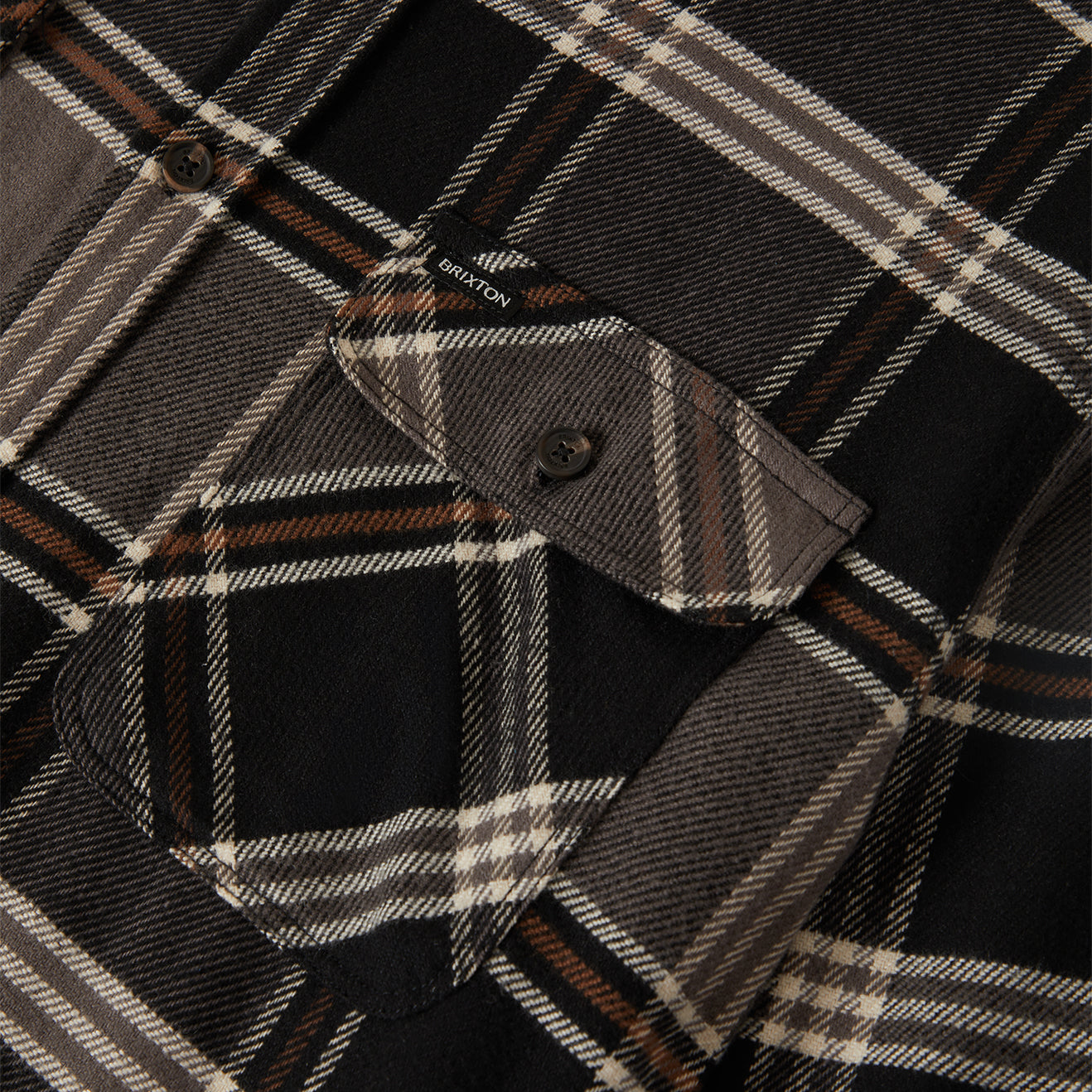 BOWERY FLANNEL - BLACK/CHARCOAL/PINECONE
