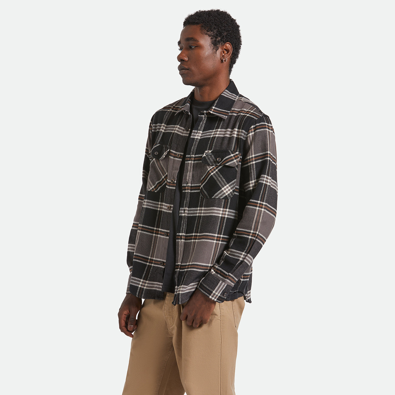 BOWERY FLANNEL - BLACK/CHARCOAL/PINECONE