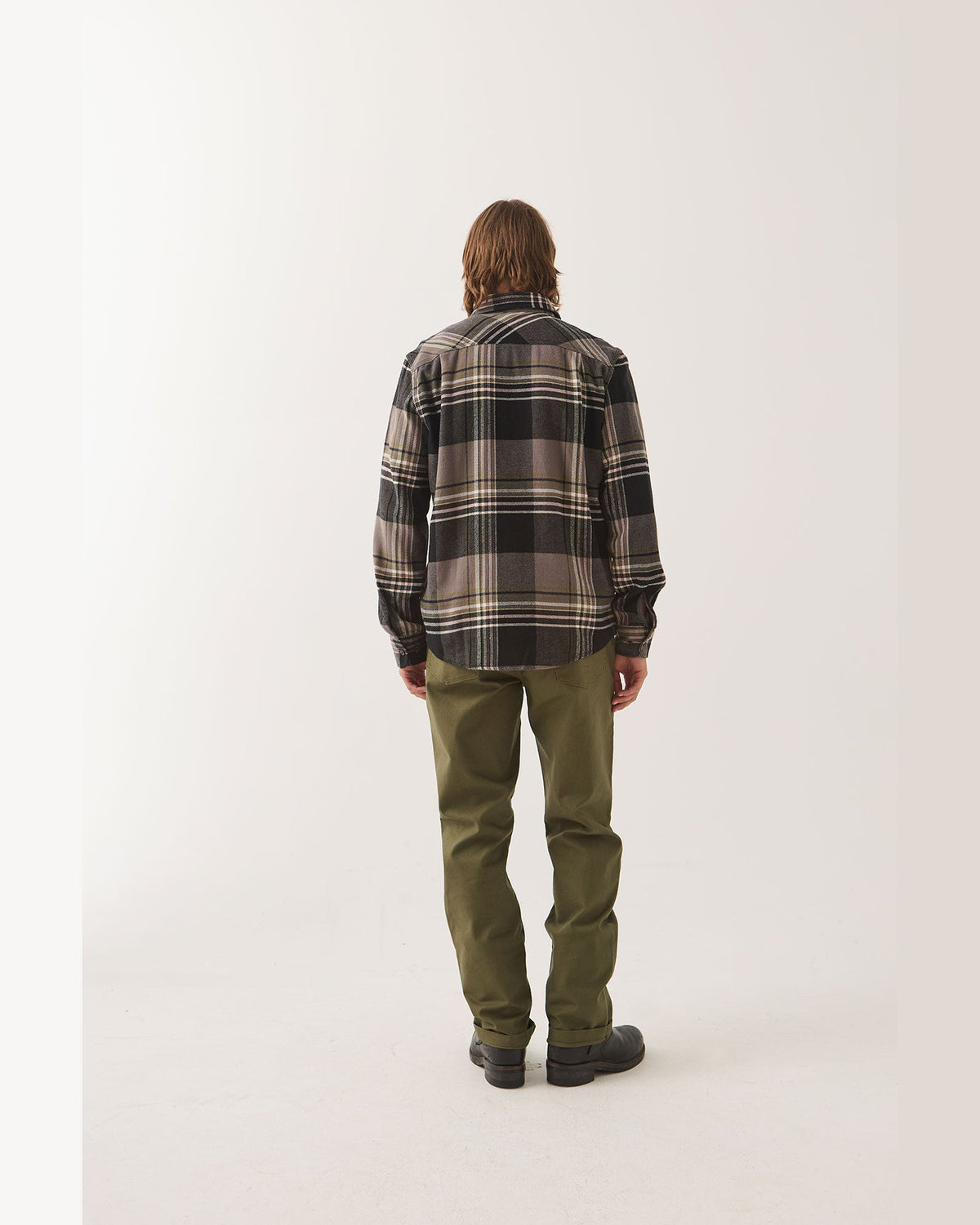 BOWERY FLANNEL - BLACK/MULTI