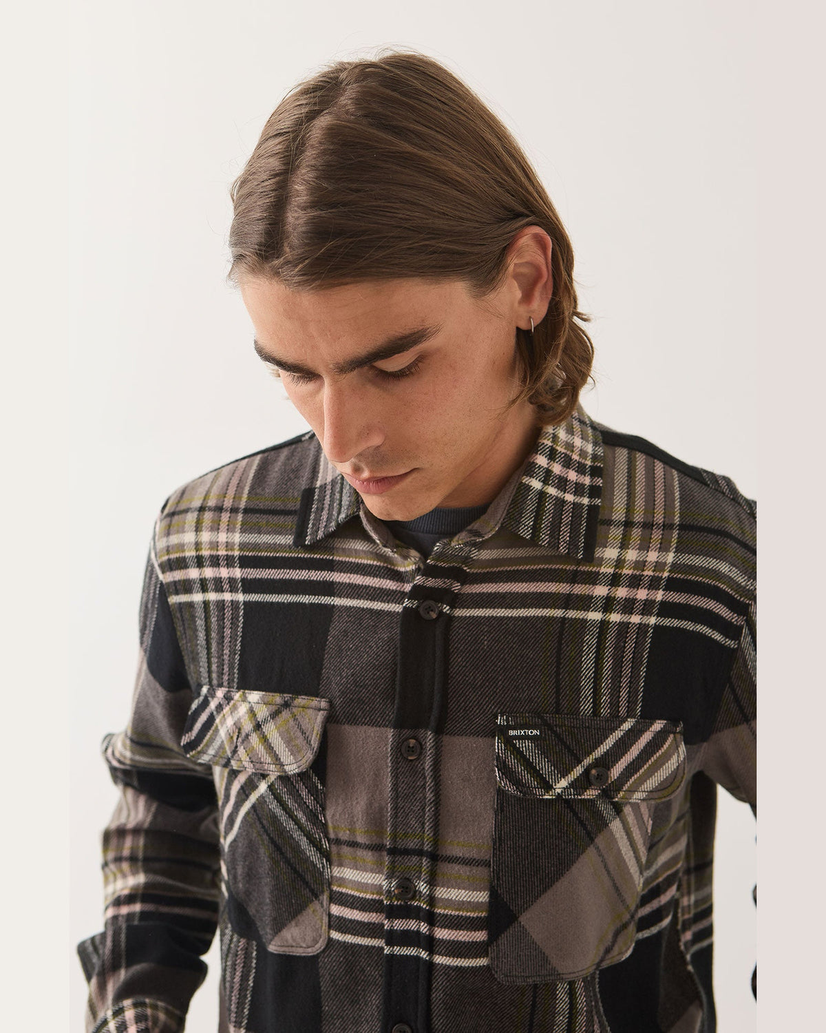 BOWERY FLANNEL - BLACK/MULTI