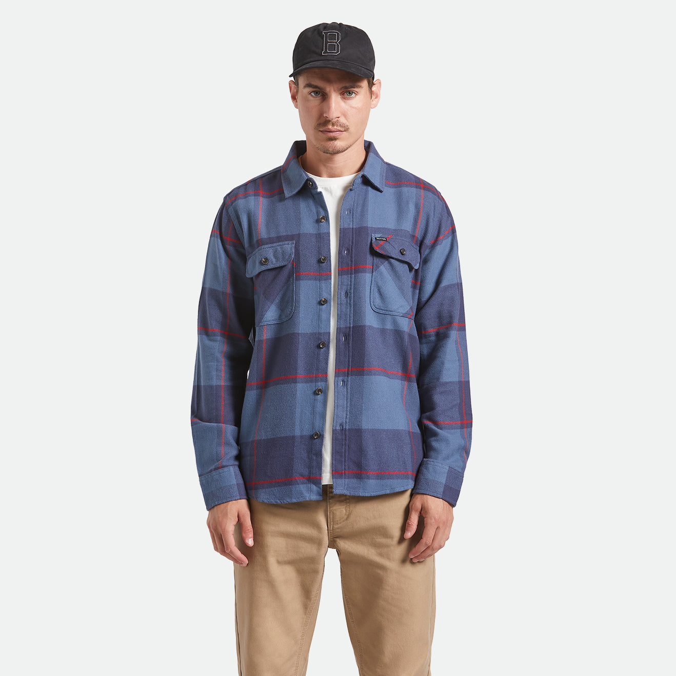 BOWERY FLANNEL - BERING SEA/MOOD INDIGO/ADRENAL