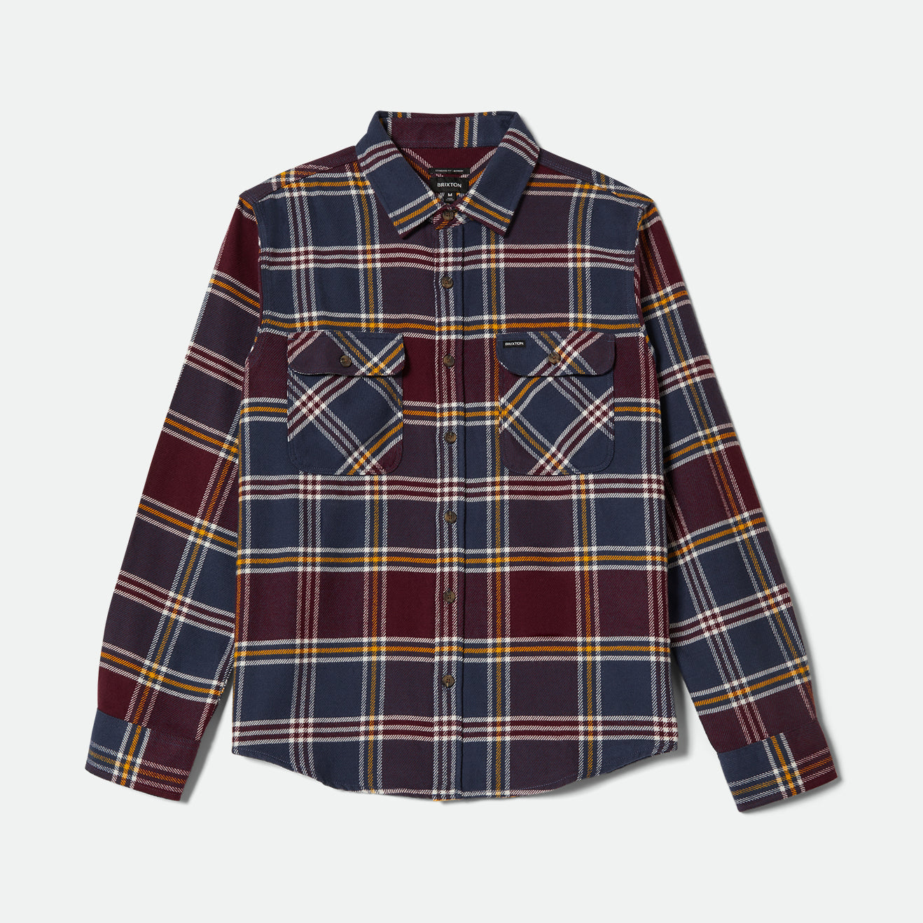 BOWERY FLANNEL - MOOD INDIGO/PORT/SAFFRON