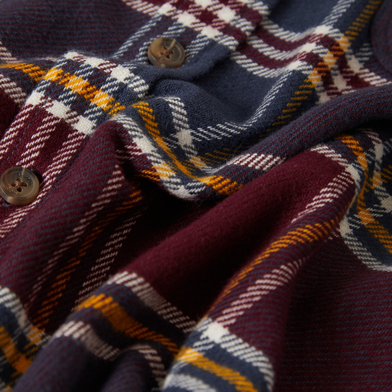 BOWERY FLANNEL - MOOD INDIGO/PORT/SAFFRON