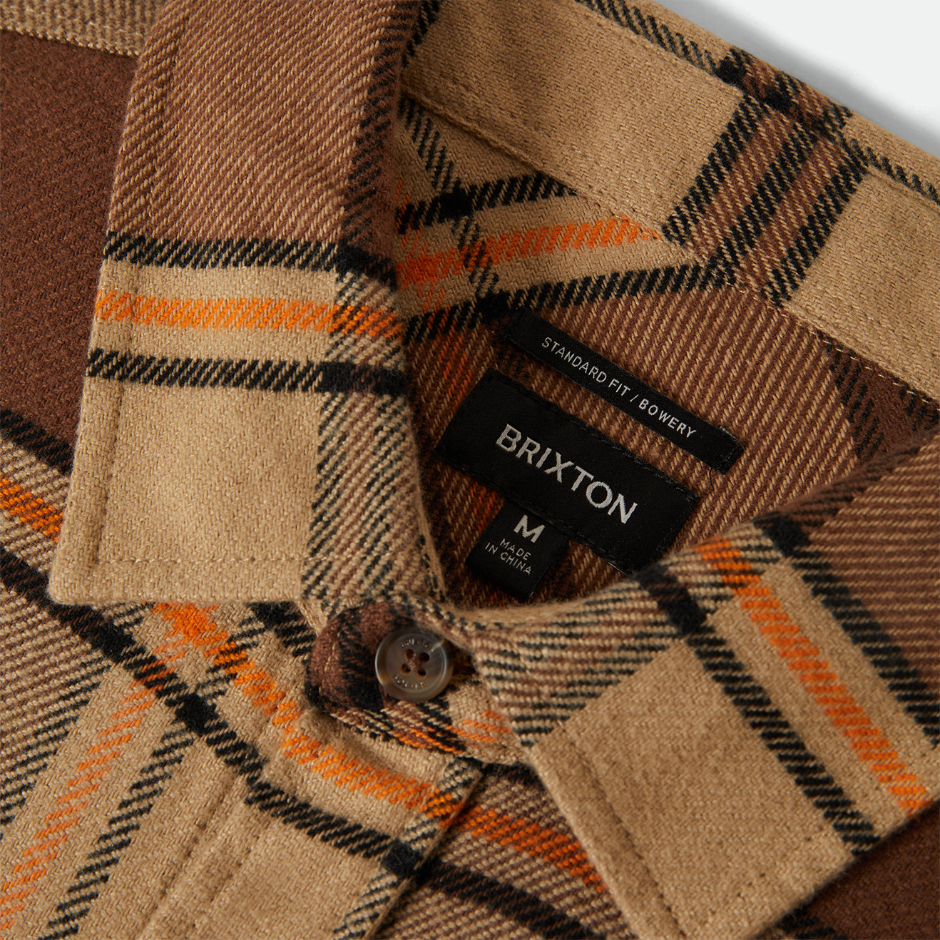 BOWERY FLANNEL - SAND/PINECONE/SOLAR ORANGE