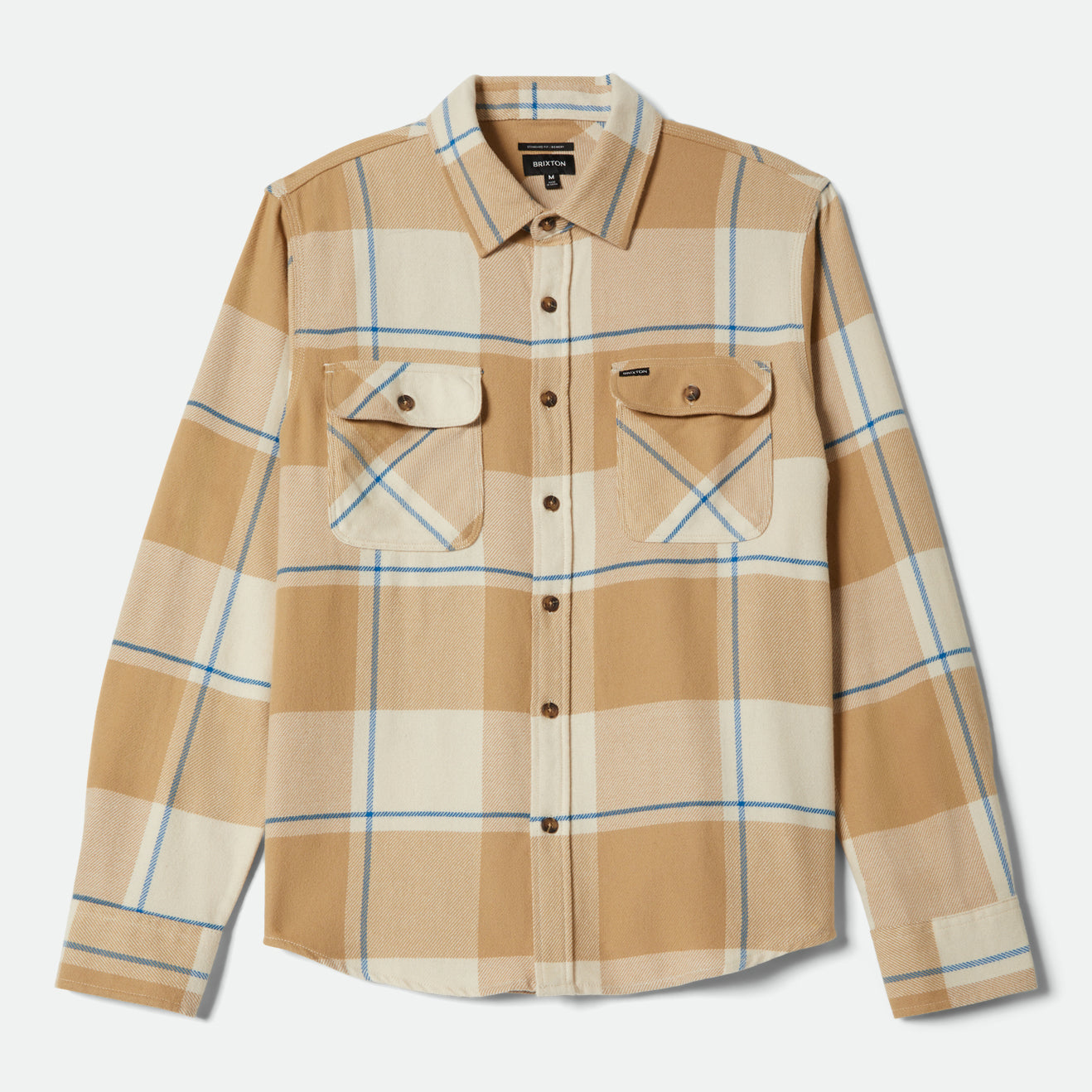 BOWERY FLANNEL - WHITECAP/SAND/CYBER BLUE