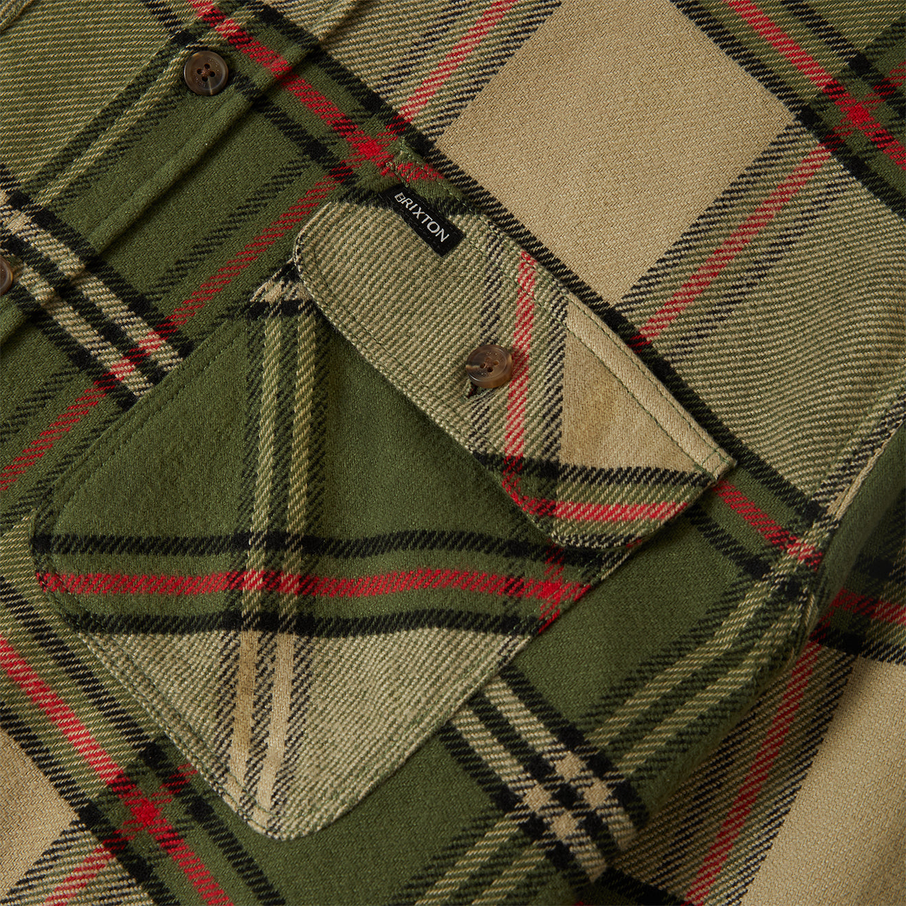 BOWERY FLANNEL - WILD GREEN/ELM/ADRENALINE RUSH