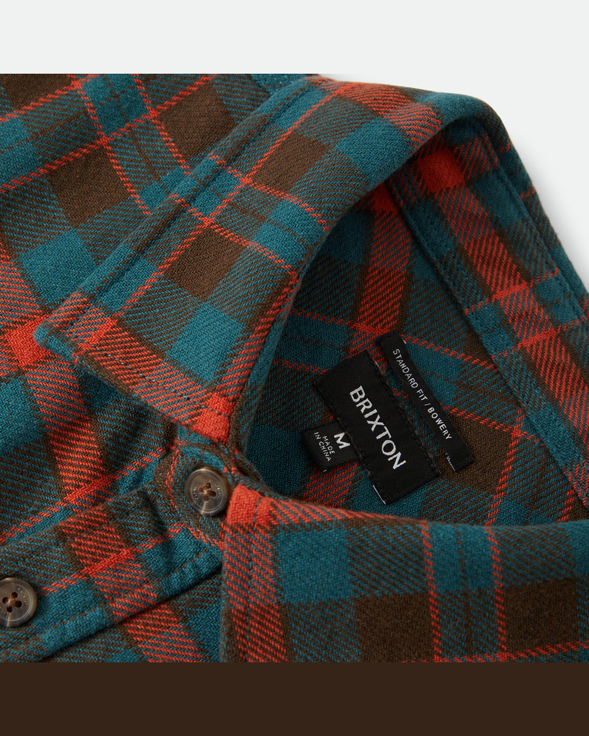 BOWERY FLANNEL - WALNUT BROWN/ULTRA MARINE
