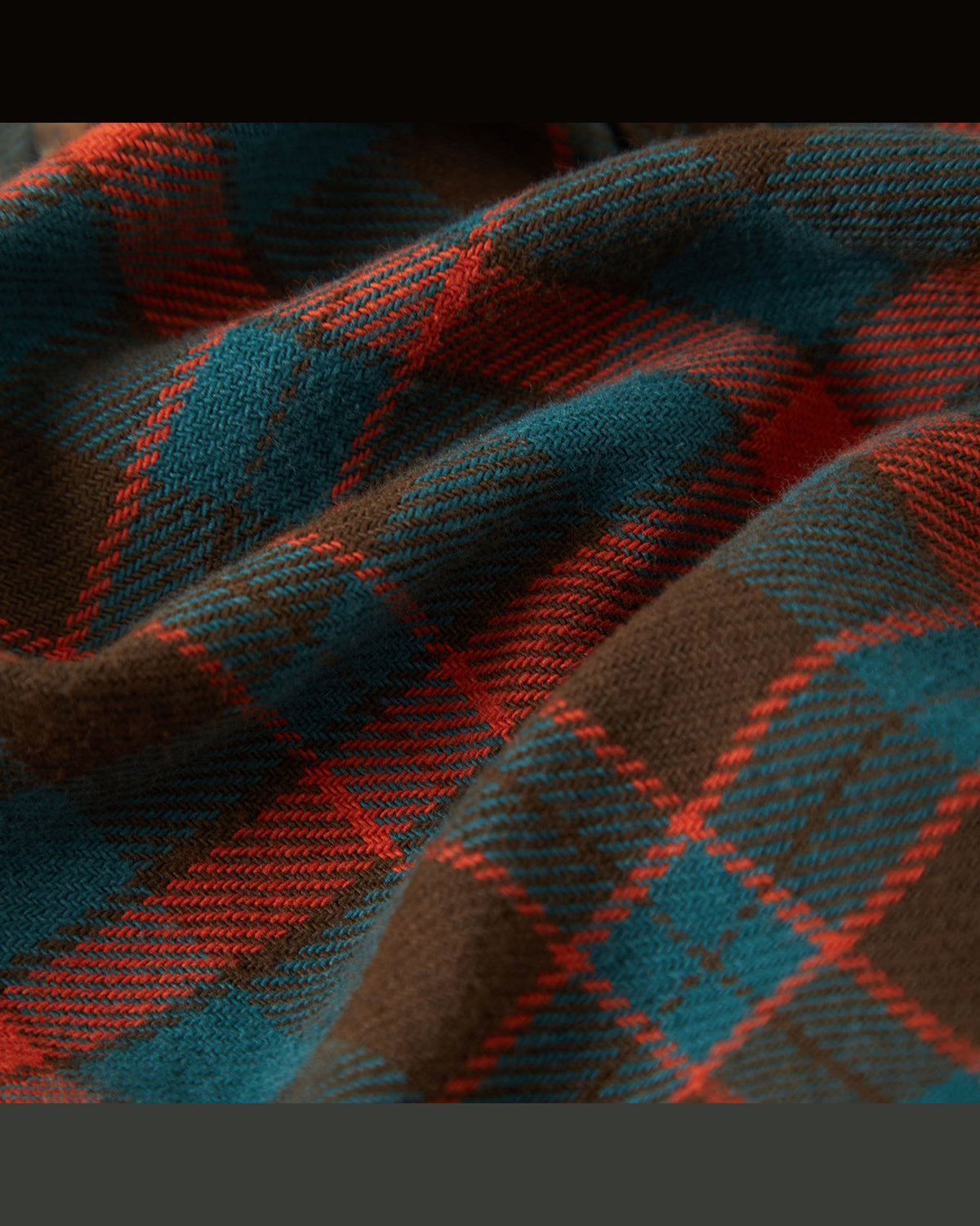 BOWERY FLANNEL - WALNUT BROWN/ULTRA MARINE
