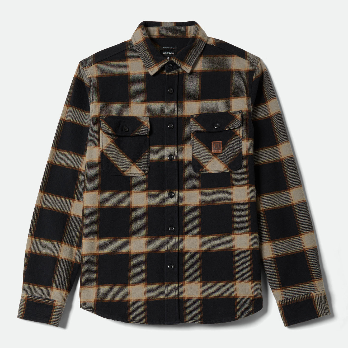 BOWERY HEAVY WEIGHT L/S FLANNEL - BLACK/CREAM