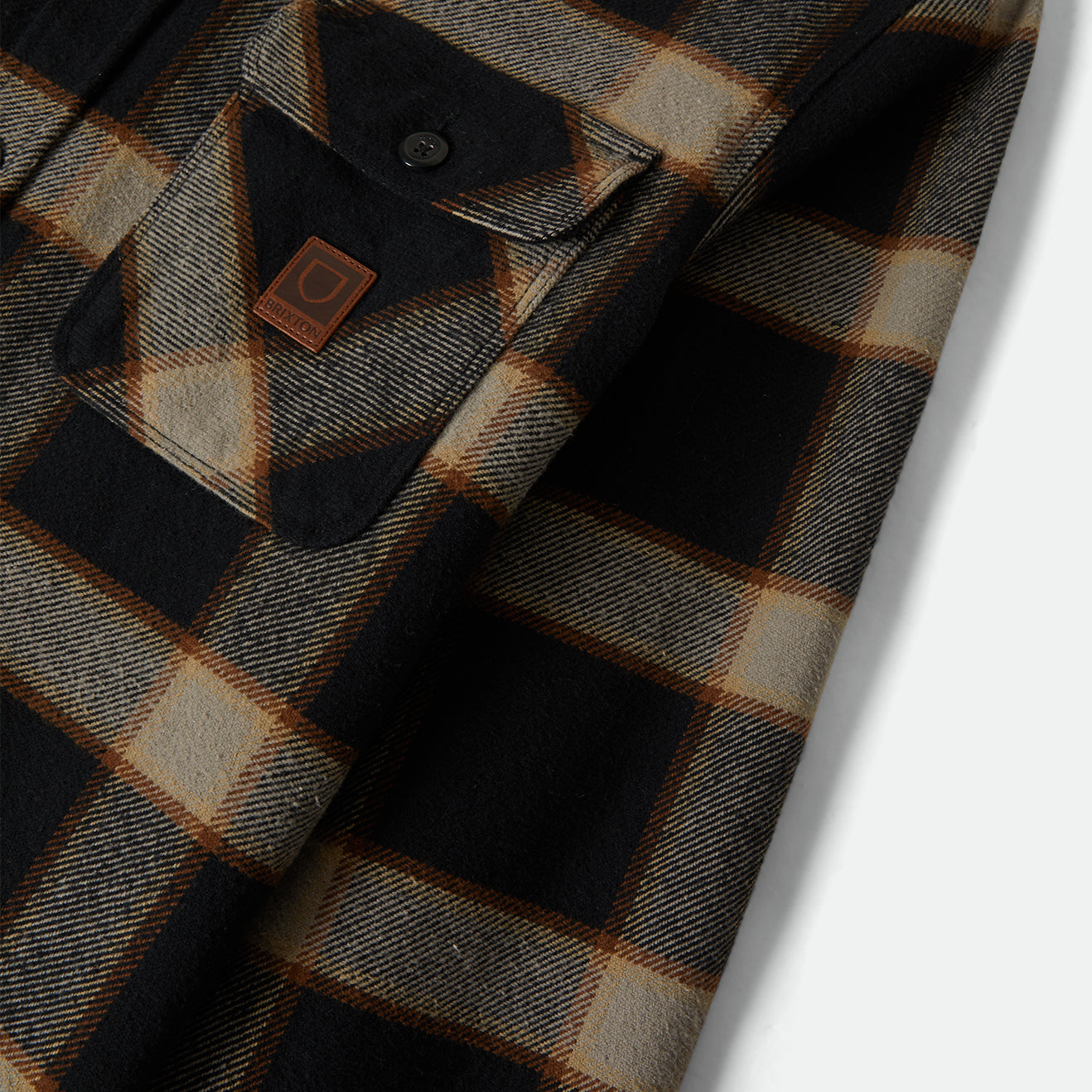 BOWERY HEAVY WEIGHT L/S FLANNEL - BLACK/CREAM