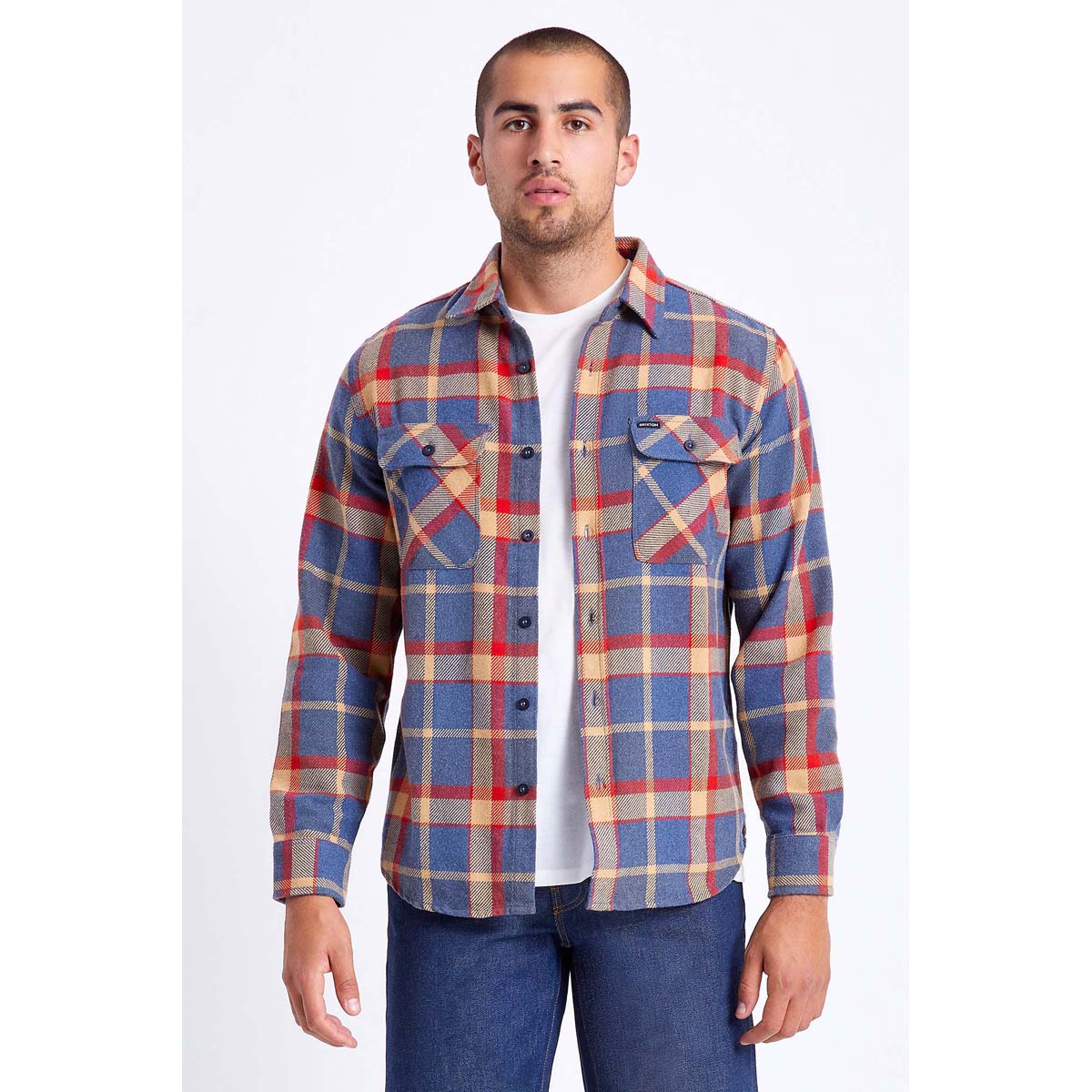 BOWERY L/S FLANNEL - BLRED