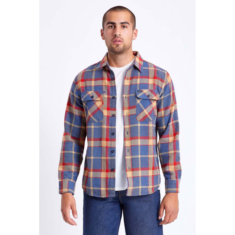 BOWERY L/S FLANNEL - BLRED