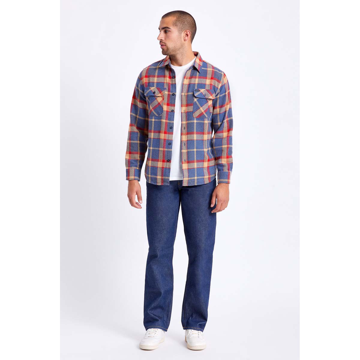BOWERY L/S FLANNEL - BLRED