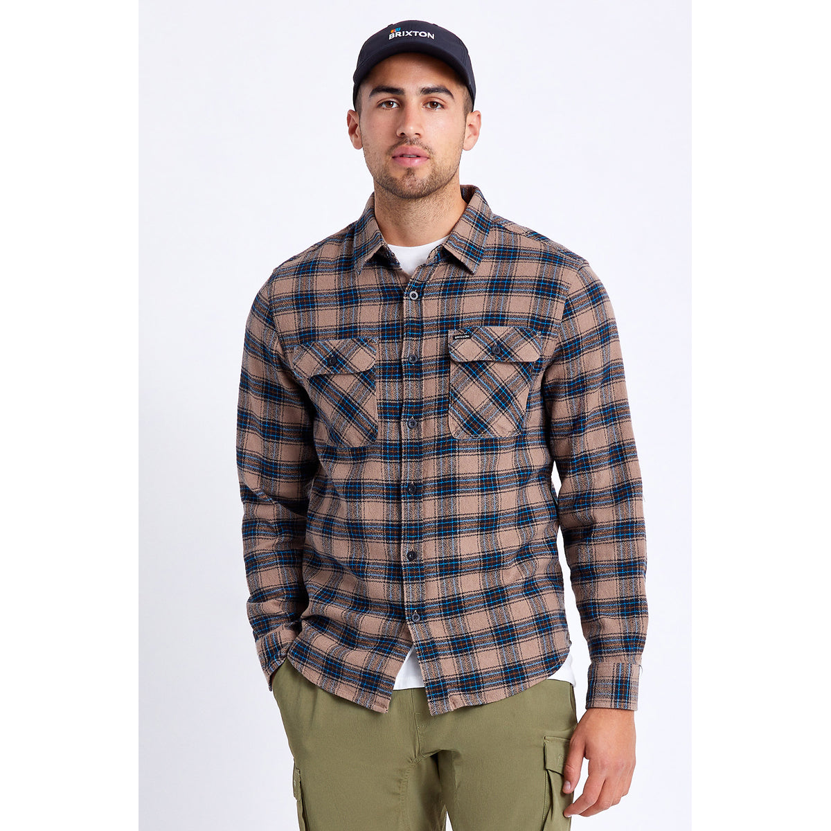 BOWERY LW ULTRA FLANNEL - PINE BARK