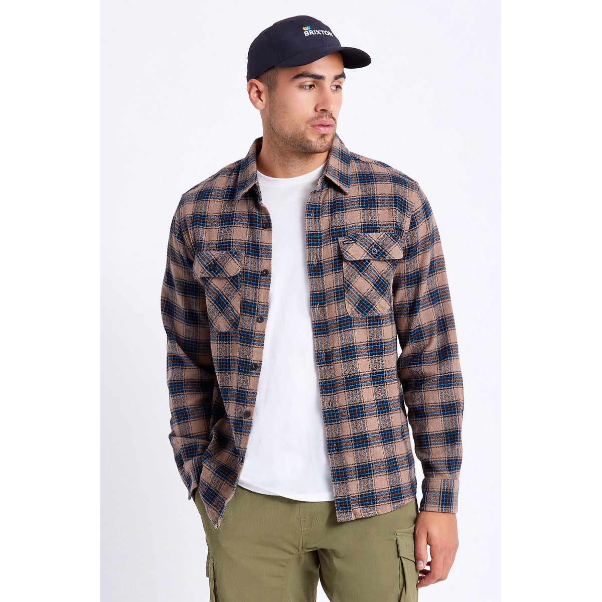 BOWERY LW ULTRA FLANNEL - PINE BARK