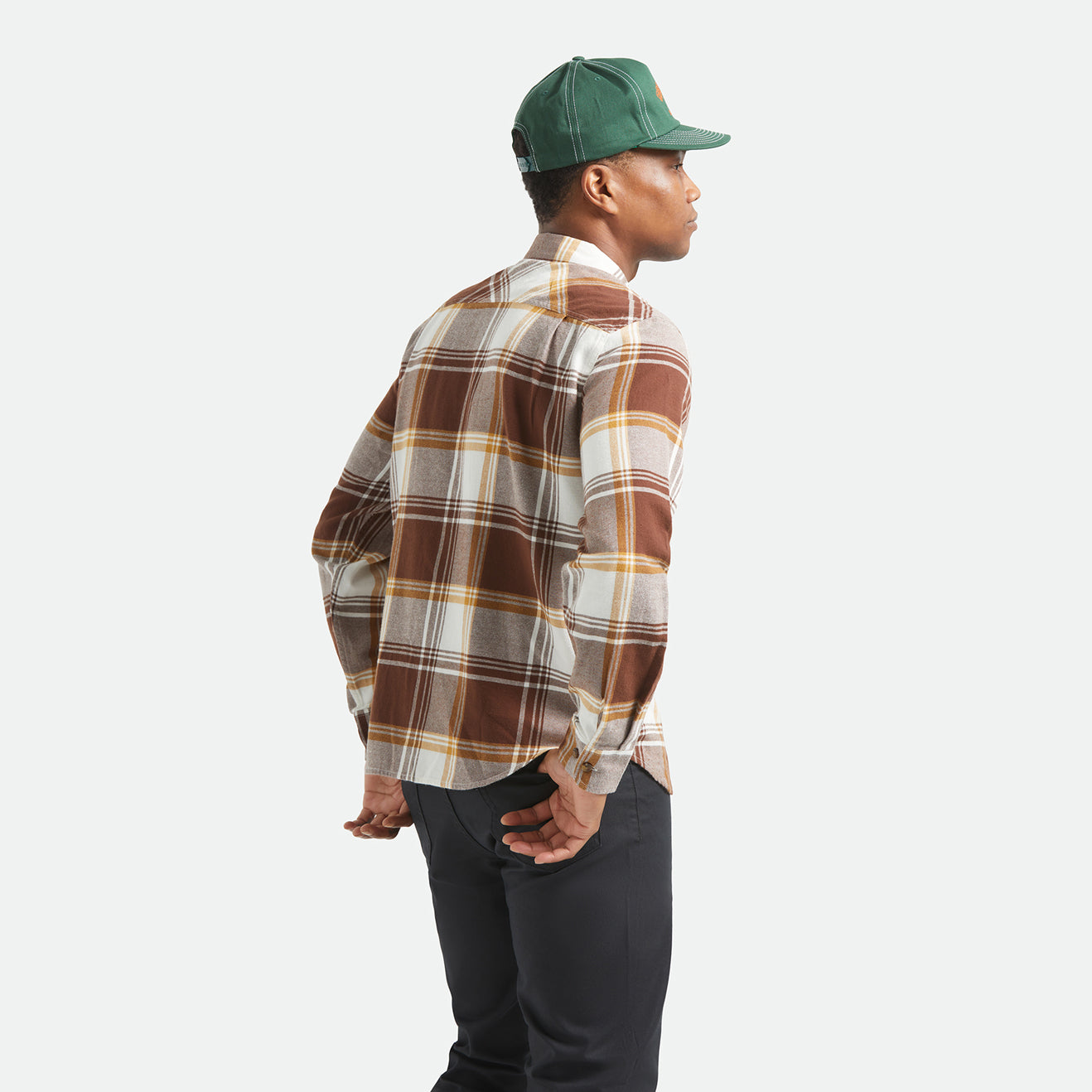 BOWERY LW ULTRA FLANNEL - CHOCOLATE/OFF WHITE