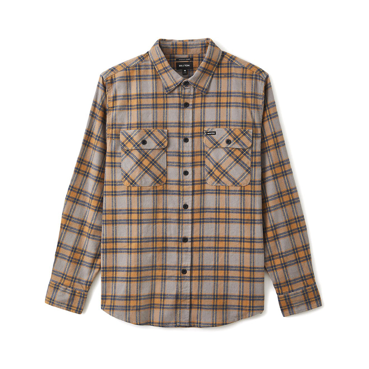 BOWERY STRETCH L/S X FLANNEL - HEATHER GREY