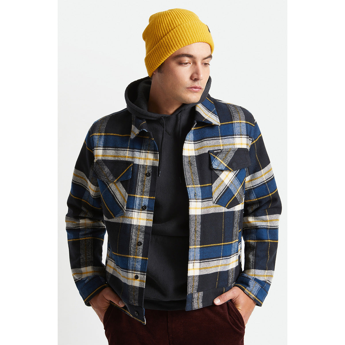 BOWERY TRUCKER JACKET - JOE BLUE PLAID