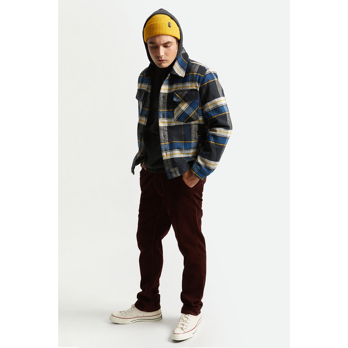 BOWERY TRUCKER JACKET - JOE BLUE PLAID