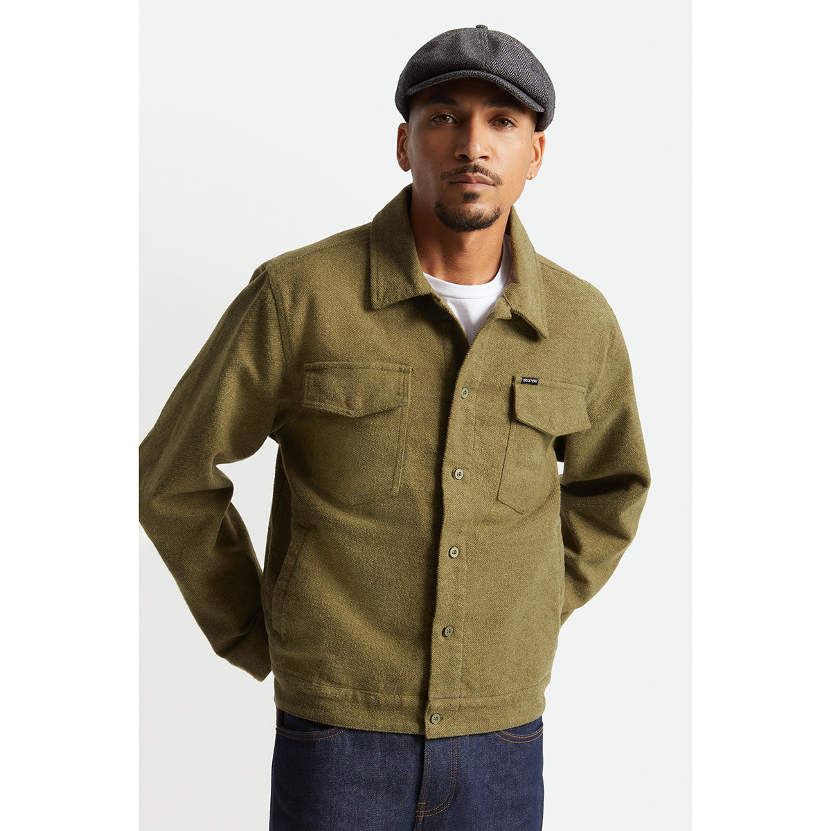 BOWERY TRUCKER JACKET - MILITARY OLIVE