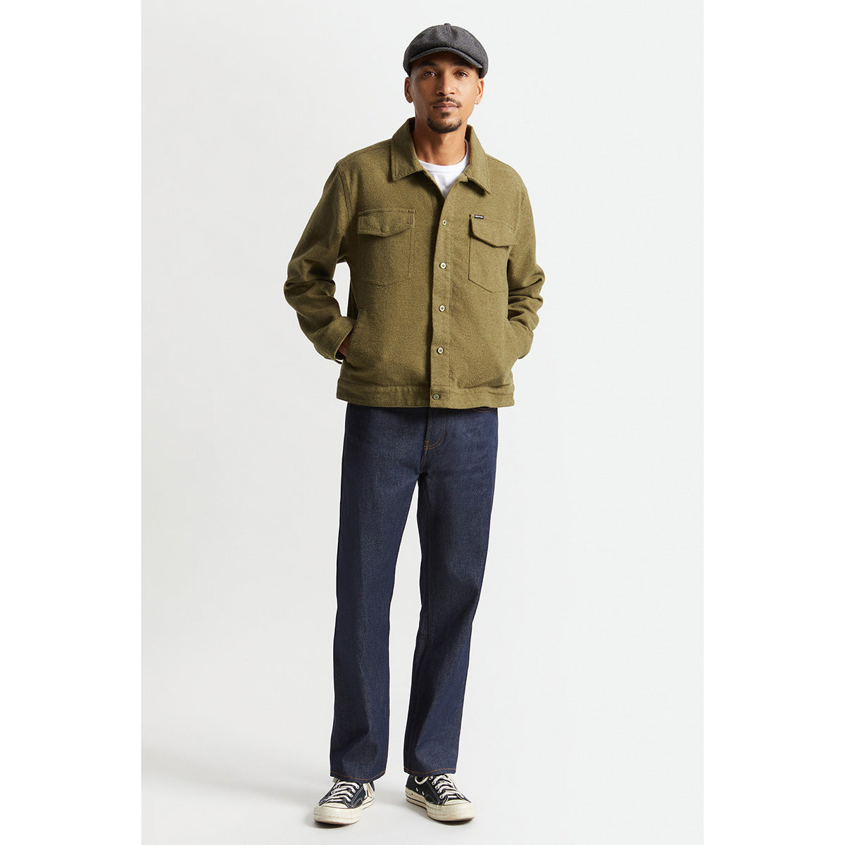 BOWERY TRUCKER JACKET - MILITARY OLIVE